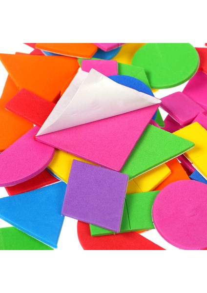 With Glue 1000PCS Style Adet Köpük Çıkartmalar Geometri Bulmaca Kendinden Yapışkanlı Eva Çıkartmalar Çocuk Çocuk Eğitimi Dıy Oyuncaklar Çocuklar Için El Sanatları Sanat Hediye (Yurt Dışından)