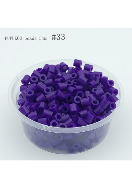 No.33 Tarzı Kutu Ambalaj 5 mm Hama Boncuk Diy Oyuncak 48 Çeşit Renk Gıdaya Uygun Perler Demir Boncuk Pupukou Sigorta Boncuk Çocuklar Eğitim Bulmaca (Yurt Dışından)