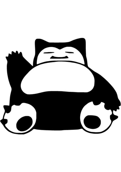 Snorlax Pokemon Sticker Duvar Dekor Sticker 40 x 32 cm