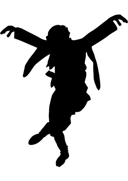 Zeybek Yapan Adam Sticker Duvar Dekor Sticker 40 x 48 cm