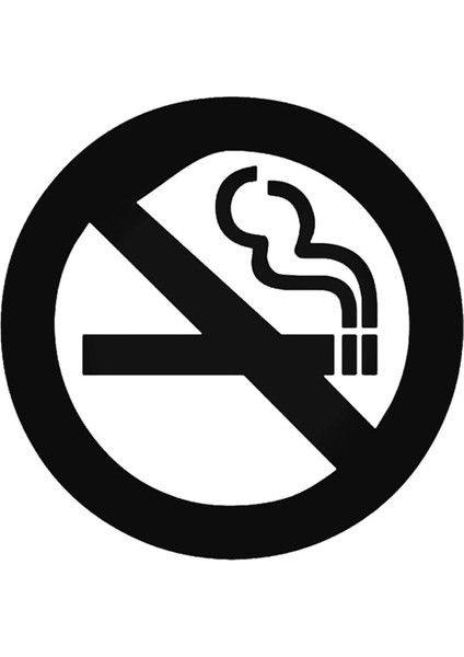 Sigara Içilmez Duvar Dekor Sticker 40 x 36 cm