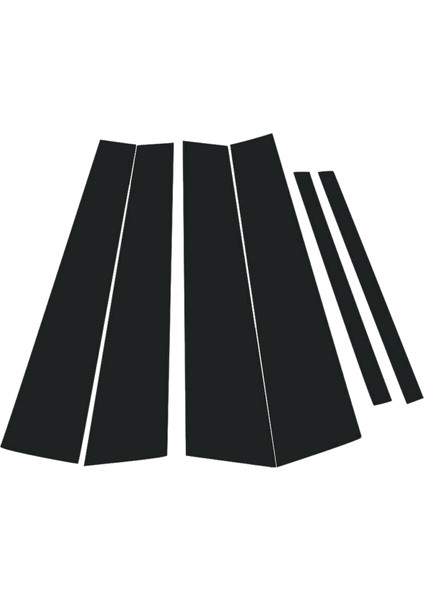 Accord 2013-2017 Için 6x Siyah Kapı Yan Pencere Sütunu Direkleri Kapak Trimler (Yurt Dışından)