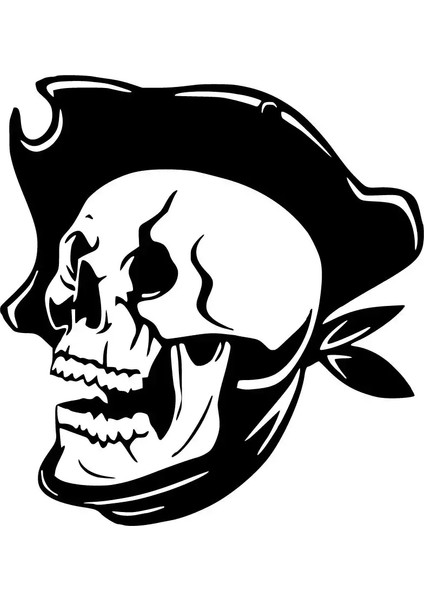 Kaptan Kuru Kafa Sticker Duvar Dekor Sticker 40 x 44 cm