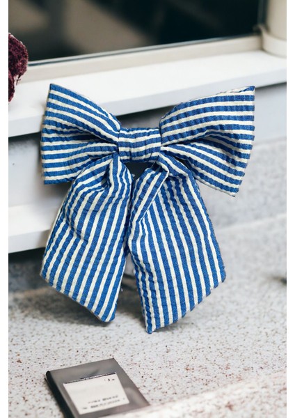 Kadın Çizgili Fiyonk Otomatik Toka