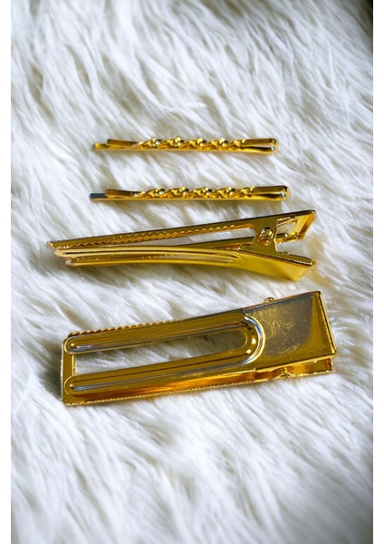 Kadın 6 cm Gold Renk 2 Adet Firkete 2 Adet Pens Toka Seti fiyatları