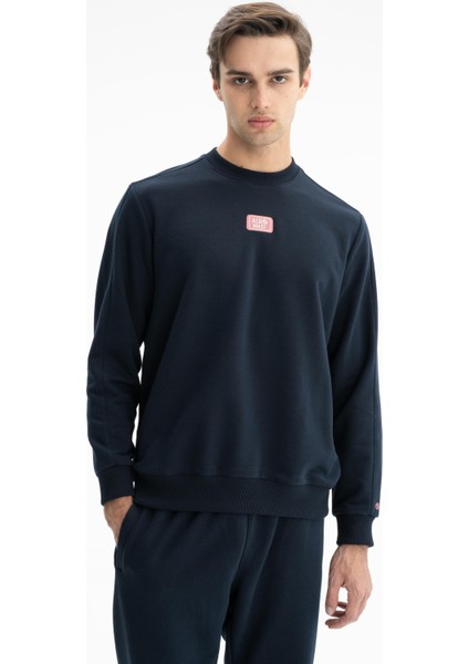 Erkek Sade Şık Regular Fit Şardonsuz 3 İplik Bisiklet Yaka Sweatshirt K26124601401 modelleri