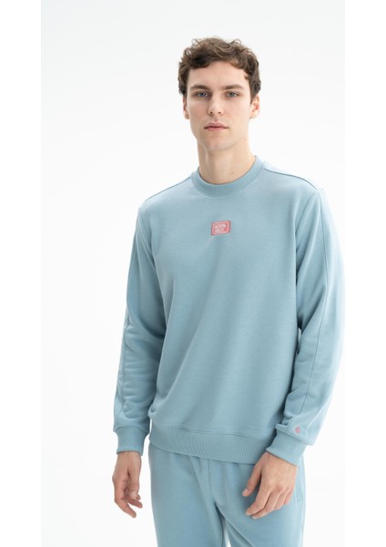 Erkek Sade Şık Regular Fit Şardonsuz 3 İplik Bisiklet Yaka Sweatshirt K26124601401 modelleri