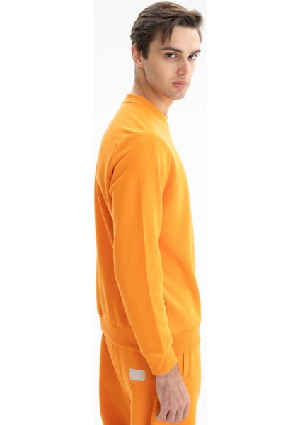 Erkek Sade Şık Regular Fit Şardonsuz 3 İplik Bisiklet Yaka Sweatshirt K26124601401 fırsatları