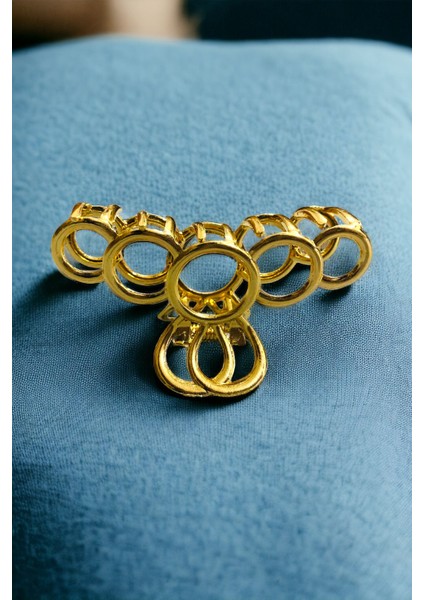 Kadın Halka Model Yüksek Kalite Kararmaz 7 cm Metal Toka modelleri