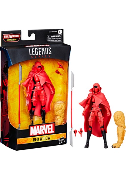 Marvel Legends Red Widow (Comics) Aksiyon Figürü (Marvel's Zabu Baf)