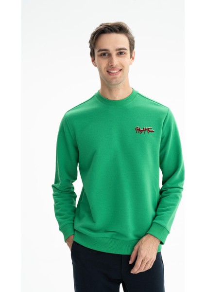 Erkek Basic Regular Fit Şardonsuz 3 İplik Bisiklet Yaka Sweatshirt K26124601301 modelleri