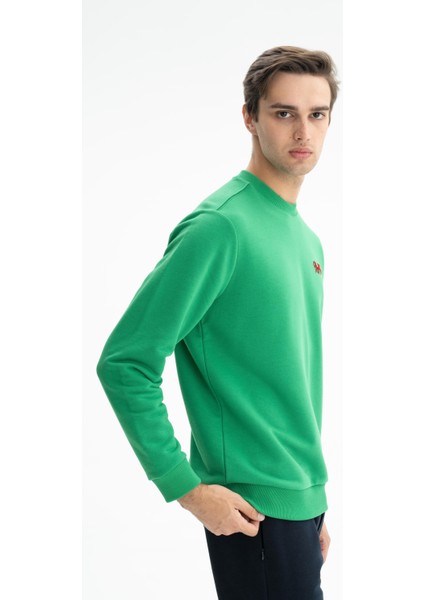 Erkek Basic Regular Fit Şardonsuz 3 İplik Bisiklet Yaka Sweatshirt K26124601301 fırsatları