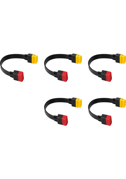 5x Yeni Obd Obd2 Uzatma Başlatmak Için X431 V/easydiag 3.0/mdiag/golo Ana 16PIN Erkek - Dişi Kablo 36 cm (Yurt Dışından)