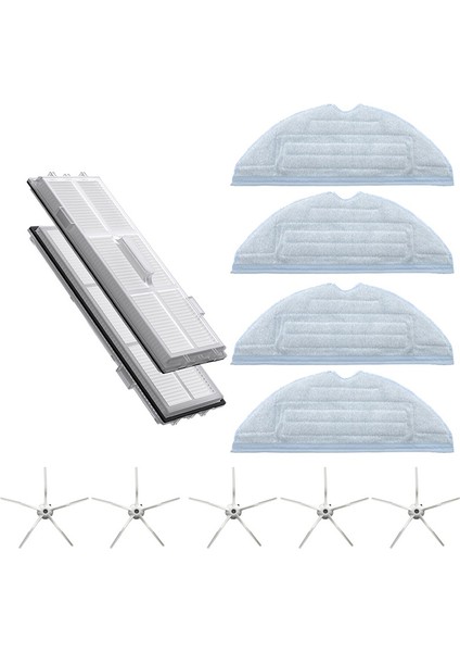 11 Paket Hepa Filtre Paspas Bezleri Yan Fırça S7 T7S T7PLUS T7SPLUS Robotlu Süpürge Parçaları B (Yurt Dışından)