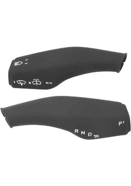 Araba Silikon Vites Kolu Kapak Koruyucu Için Model 3 2017-2022 Model Y 2021-2022 Iç Aksesuar Siyah (Yurt Dışından)