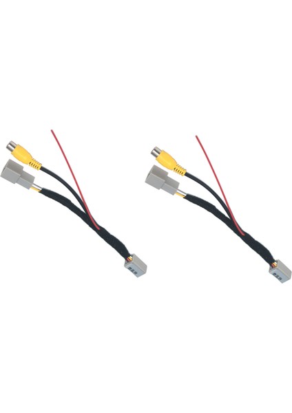 2x Araç Arka Kamera Rca Video Ters Kamera Dönüştürme Kablosu Adaptörü Asx Gf Zj Için (Yurt Dışından)