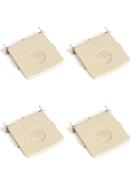 4x Arka Çocuk Güvenliği Çapa Isofix Kapak - E92 2005-2012 Araç Arka Kanca Kapağı Çocuk Koltuğu Bej (Yurt Dışından)