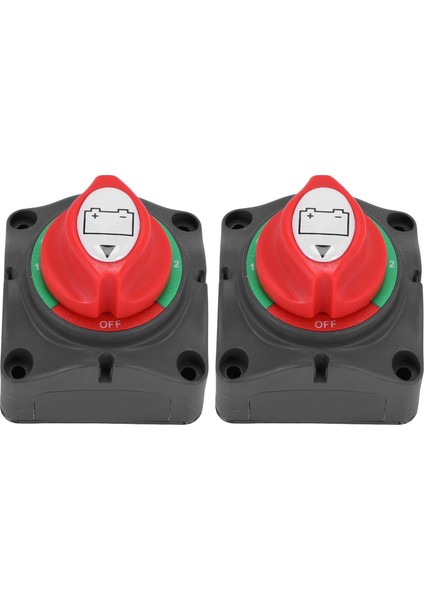 2x 3 Pozisyon Bağlantı Kesme Izolatör Ana Anahtarı, 12-60V Akü Gücü Kesme Öldürme Anahtarı, Araba / Araç / Rv / Tekne Için Uygun (Yurt Dışından)