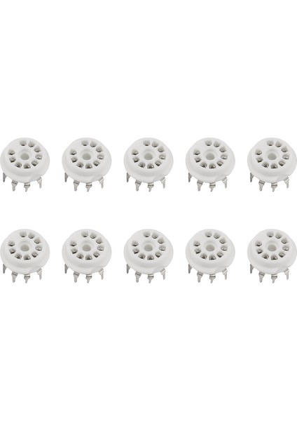 10 Adet Pcb 9pin Seramik B9A Vakumlu Tüp Soket Ses Hıfı Dıy Amper 12AX7 12AU7 12AT7 ECC81 ECC82 ECC83 Gümüş Kaplama (Yurt Dışından)