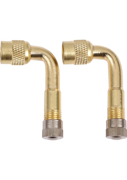 2 Adet Valf Uzatma Valfı Lastik Pirinç 90 Derece Evrensel Kamyon Araba Motosiklet Için (Yurt Dışından)