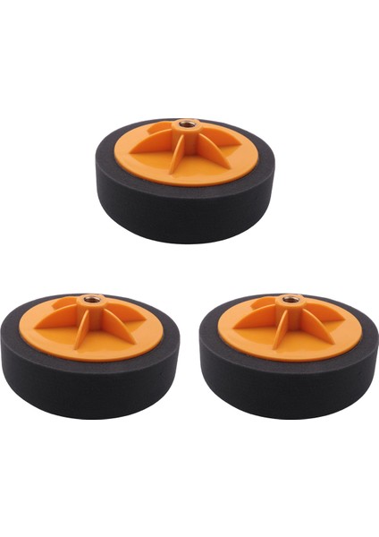 Adet 6 Inç/15 cm Araba Parlatma Ağda Pedi Sünger M14 Tekerlek Parlatma Ağda Pedi Seti Aracı Araba Parlatıcı Için Siyah (Yurt Dışından)