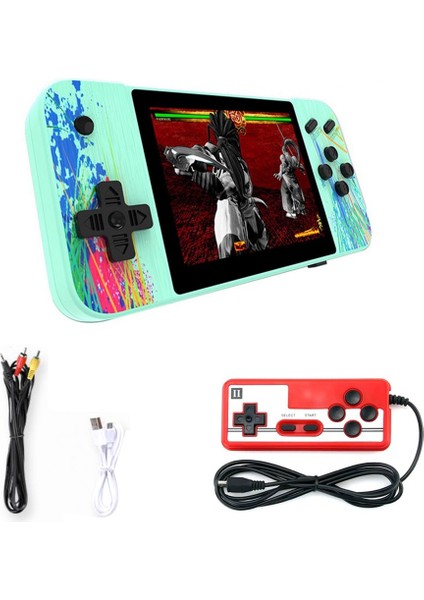 G3 Taşınabilir Retro Gamepad 800 Klasik Oyunlar 3.5 Inç Ekranlı El Oyun Konsolu Iki Kişilik Mod Kontrol Cihazı(C) (Yurt Dışından)