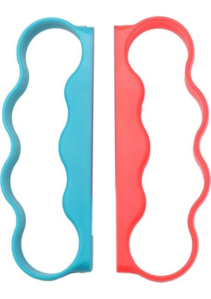 Fitness Boks Anahtarı Için El Sapları, Anahtar Boks Oyunu Için Oyun Kumandası Aksesuarları, 2 Paket-Mavi Kırmızı (Yurt Dışından)