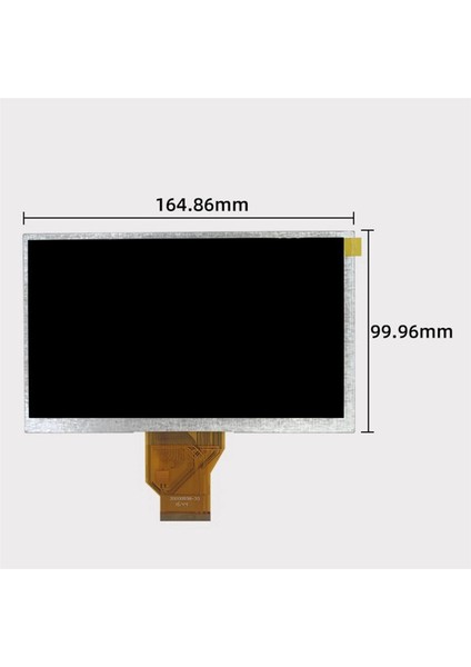 2 Adet 7 Inç Tft LCD Ekran Evrensel Ekran 50 Pin Hd 800X480 Onarım Yedek Monitör Otomobil Araç Için Değiştirin Kayşat (Yurt Dışından)