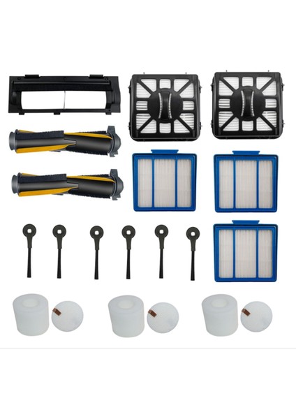 Yedek Rulo Yan Fırça Hepa Filtre Filtre Pamuk Co Iq RV1001AE RV101 Elektrikli Süpürge Aksesuarları (Yurt Dışından)