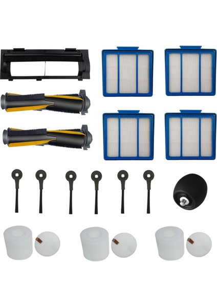 Yedek Ana Yan Fırça Hepa Filtre Filtre Pamuk Co Iq RV1001AE RV101 Elektrikli Süpürge Aksesuarları (Yurt Dışından)