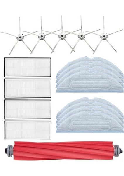 Ana Fırça Yan Fırça Hepa Filtre Paspas Bezi T7S T7PLUS S7 Elektrikli Süpürge Yedek Parça Aksesuarları (Yurt Dışından)