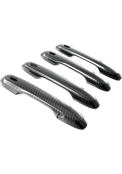 Karbon Fiber Dış Kapı Kulp Kılıfı ve Kapı Kase Araba Etiket Dış Aksesuarları 350 RX350H 500 2023+ Için Düzeltir (Yurt Dışından)