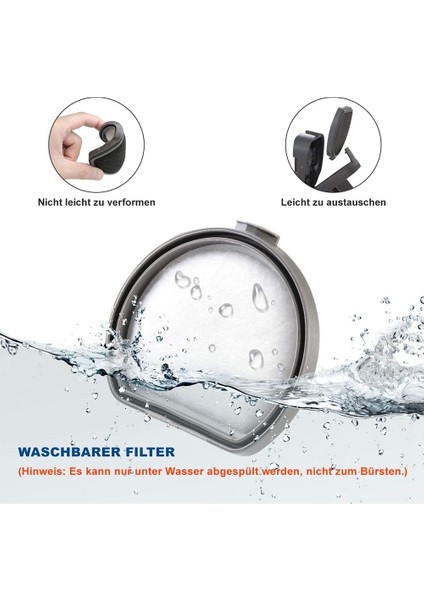 Qx9 QX9-1-50IB Askqx9 Akülü Elektrikli Süpürge Aksesuarları Için Uyumlu Yedek Hepa Filtreler (Yurt Dışından) modelleri