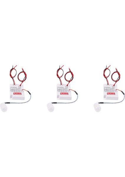 3x 12V 24V Pır Hareket Sensörü Anahtarı Ir Kızılötesi Insan Indüksiyon Zaman Geciktirme Rölesi Anahtarı Koridor LED Işık Zamanlayıcı Anahtarı (Yurt Dışından)