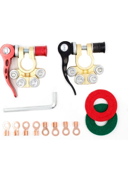 Hızlı Bırakma Akü Terminalleri Araç Akü Terminali Kapatma Konnektörleri 12V 24V Tekne Yarışı Utv Traktör Kamyon Için (Yurt Dışından)