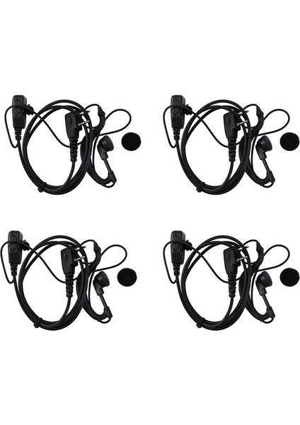 4x Walkie Talkie Mikrofon Radyo Kulaklık Kulaklık Icom IC-F11 IC-F11S IC-F31 SL25 VX-200 Cobra HH37ST (Yurt Dışından)