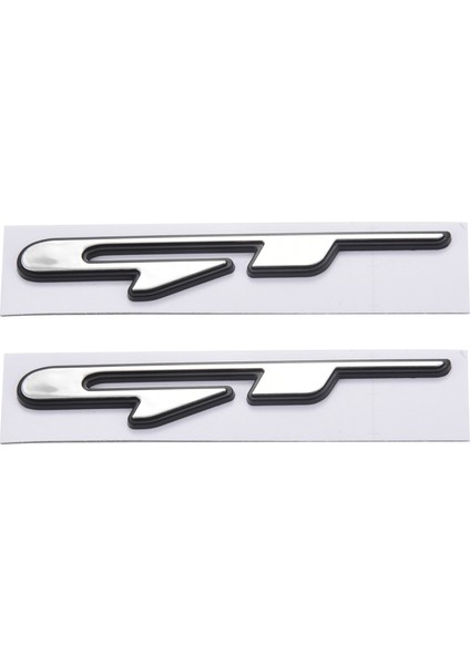 2x Serin 3D Araba Tarzı Etiket Harfler Etiket Arka Bagaj Araba Kapıları Çıkartmalar Gt (Yurt Dışından)