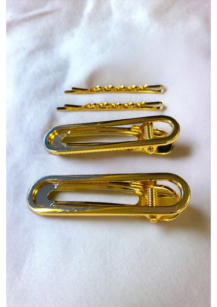Kadın 6 cm Gold Renk 2 Adet Firkete 2 Adet Pens Toka Seti fiyatları