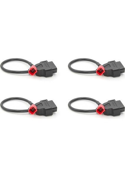 4x 6 Ila 16 Pin Motosiklet Obd Adaptörleri Obd2 Teşhis Kablo Uzatma Konnektörleri (Yurt Dışından)