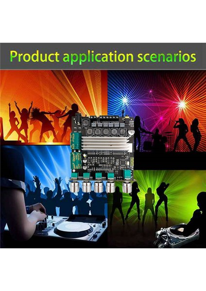-TB22 2.1 Kanal Bluetooth Ses Güç Amplifikatörü Kartı TPA3116D2 50W+50W+100W Tweeter Subwoofer Ayar Modülü (Yurt Dışından)