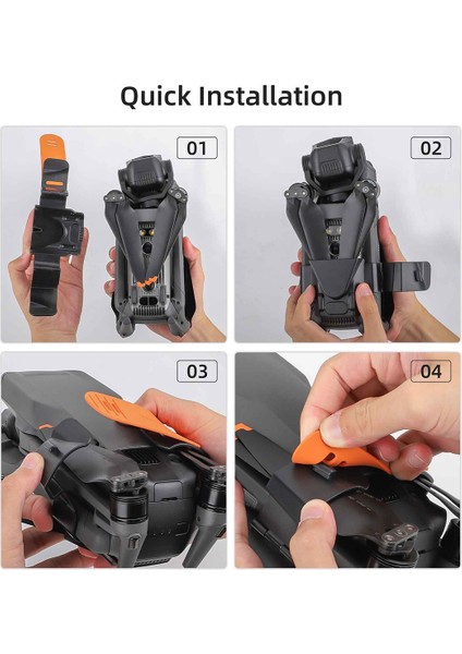 Royal Mavic3 Pro Için Paket Paddle Royal 3 Pervane Bıçak Tutucu Aksesuar Şasi Koruyucu Kapak, Siyah (Yurt Dışından)