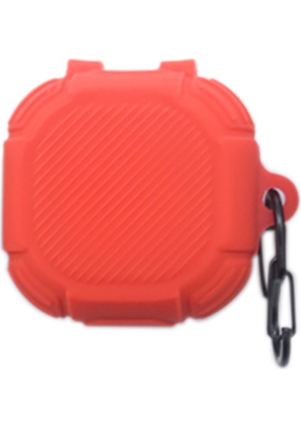 Silikon Kulaklık Kutusu Darbeye Dayanıklı Zırh Koruyucu Kapak Kılıf Galaxy Tomurcukları Canlı Kablosuz Kulaklık Kırmızı (Yurt Dışından)