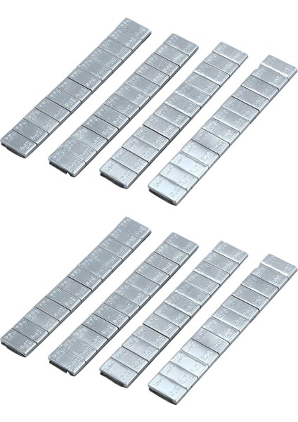 8x Yapışkanlı Araba Kamyon Lastiği Lastik Tekerlek Denge Ağırlıkları Şeritler 2.1OZ/60G Gümüş (Yurt Dışından)