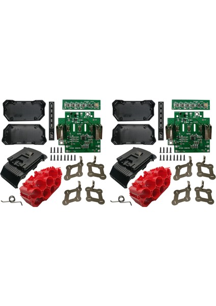 2x BAT618 Pil Plastik Kasa, 18V BAT610 Için 10 x 21700 Li-Ion Pil Pcb Devre Kartı ile Doldurulabilir (Yurt Dışından)