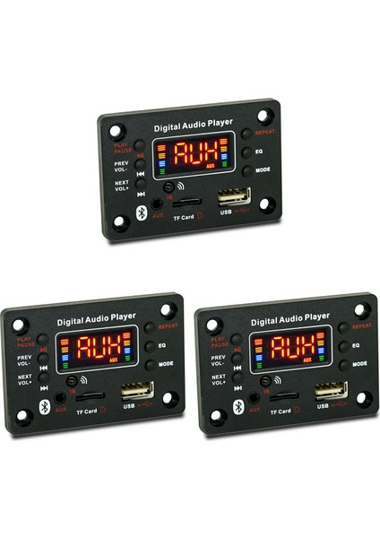 3x Bluetooth Modülü Araç Ses Mp3 Dekoder Bluetooth Mp3 Dekoder Kurulu Güç Amplifikatörü Kurulu Harici Mikrofon Fonksiyonu (Yurt Dışından)
