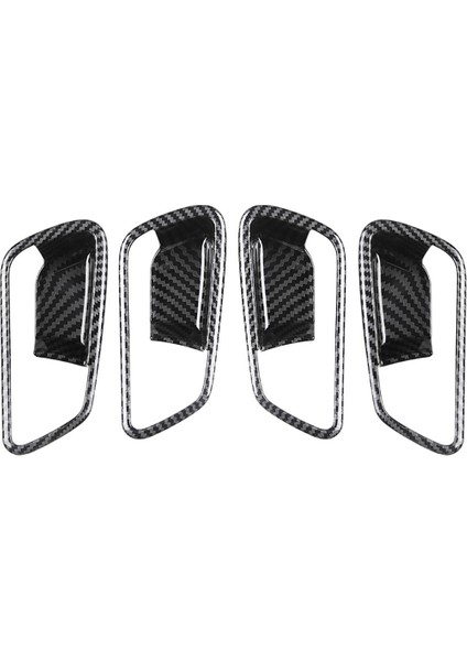 Araba Karbon Fiber Iç Kapı Kolu Kapağı 2022 Sabah Picanto Kapı Kase Kolu Trim Çerçeve Etiket (Yurt Dışından)