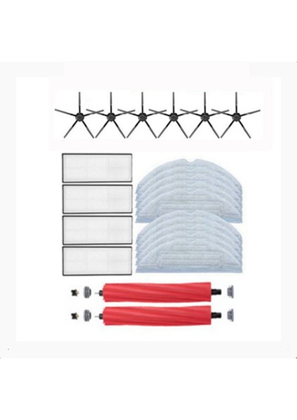 Ana Fırça Yan Fırça Hepa Filtre Paspas Bezi Seti S7 T7S T7S Plus Elektrikli Süpürge Yedek Parçaları (Yurt Dışından)