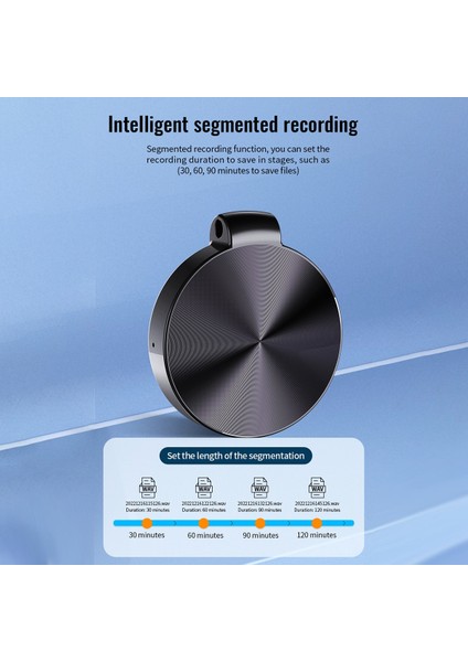 S30 + Anahtarlık Ses Kontrolü Kaydedici Akıllı Gürültü Azaltma Mikrofon Dijital Ses Ses Kaydı Mp3 Çalar 8g (Yurt Dışından)