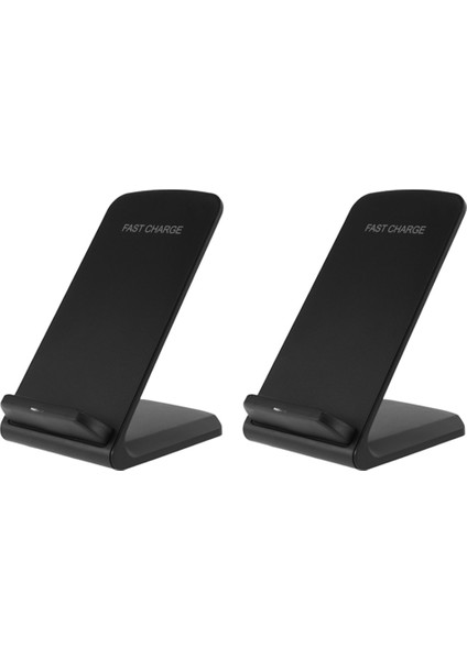 Galaxy Note 8 S8 S8 Plus S7 S7 Edge Note 5 S6 Edge Plus Için 2x Hızlı Kablosuz Şarj Cihazı Şarj Pedi (Siyah) (Yurt Dışından)