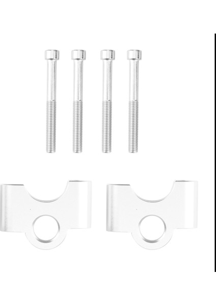 R 1250 Rt R1250RT 2021 2022 Için Motosiklet Gidon Yükseltici Kelepçe Dağı Direksiyon Artışı - (Gümüş) (Yurt Dışından)